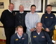 Gordon, Loughie, Douglas and the crew of the Red Bay RNLI Lifeboat.